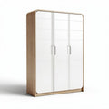 White double door refrigerator with adjustable shelves and modern design 60 x 60 x 180cm